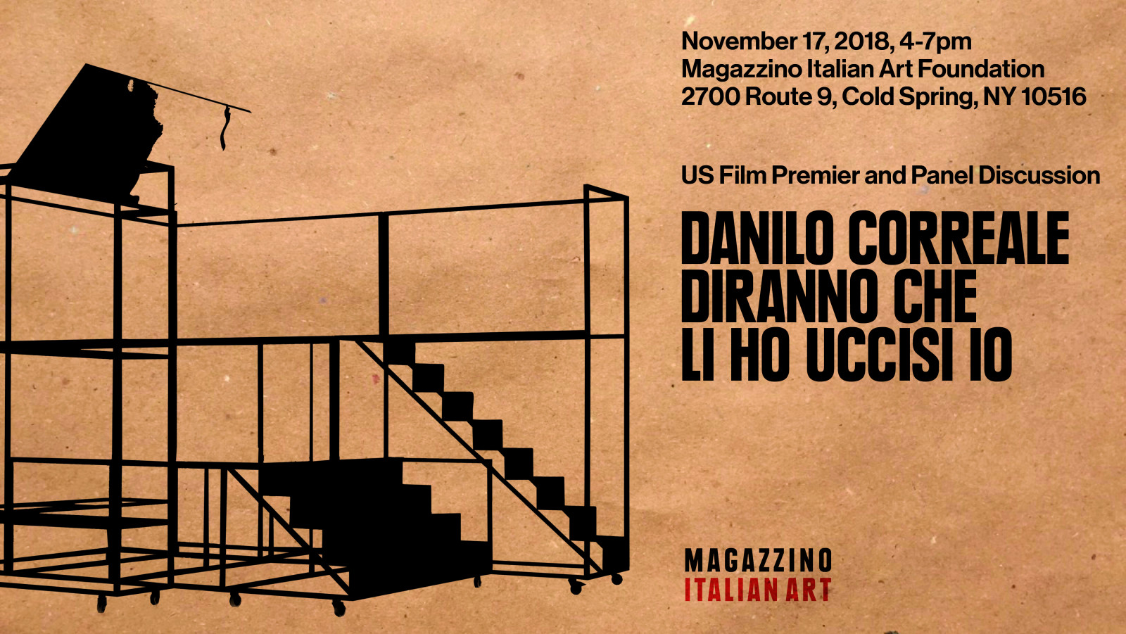 Diranno che li ho uccisi io • US Premiere @ Magazzino Italian Art Foundation