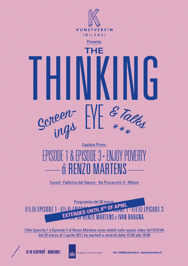 The thinking eye #01 • Enjoy Poverty di Renzo Martens