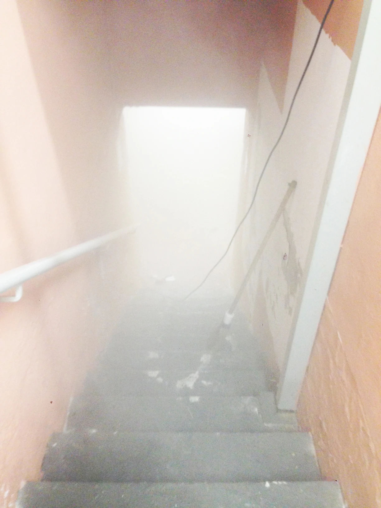 People in a building without the building
